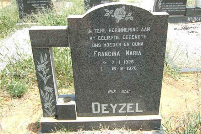 DEYZEL Francina Maria 1928-1976
