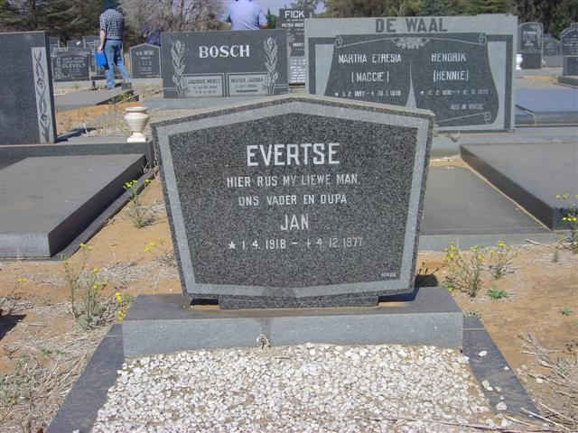 EVERTSE Jan 1918-1977