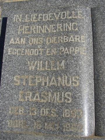 ERASMUS Willem Stephanus 1893-1952