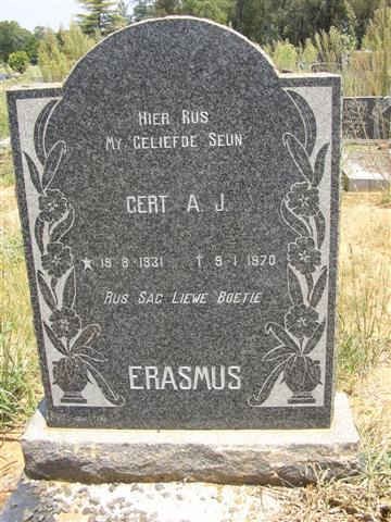 ERASMUS Gert A.J. 1931-1970