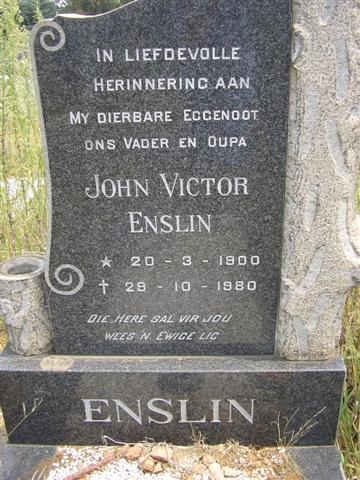 ENSLIN John Victor 1900-1980