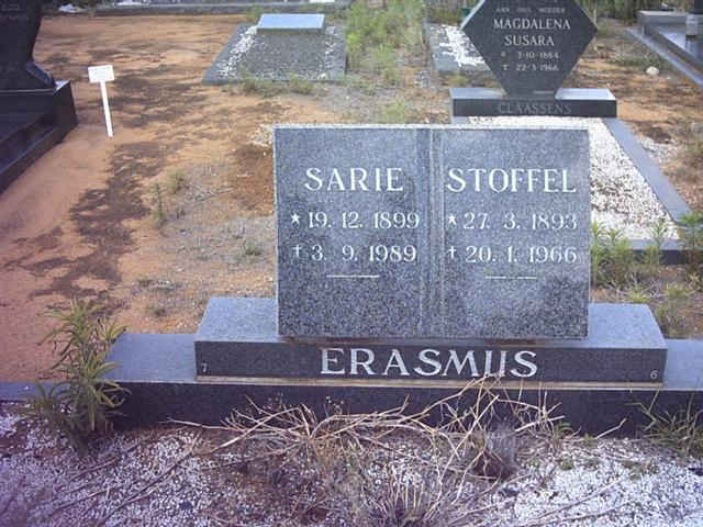ERASMUS Stoffel 1893-1966 &amp; Sarie 1899-1989