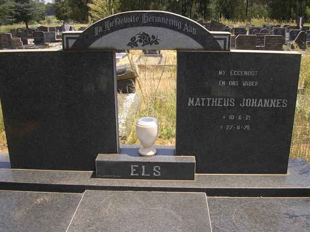ELS Mattheus Johannes 1921-1975