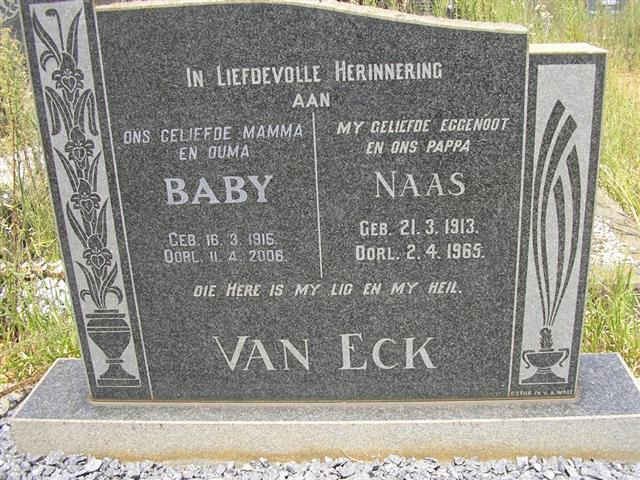 ECK Naas, van 1913-1965 &amp; Baby 1915-2006