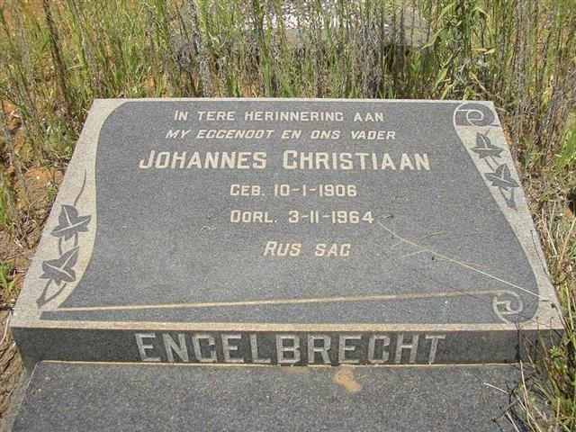 ENGELBRECHT Johannes Christiaan 1906-1964