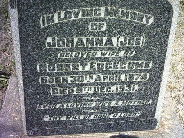EDGECOME Johanna 1874-1931