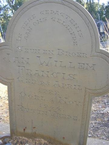 FRANCIS Jan Willem 1922-1944