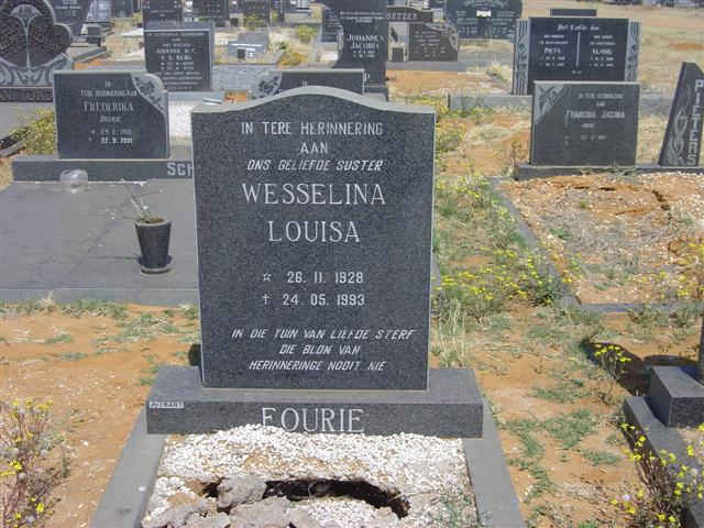 FOURIE Wesselina Louisa 1928-1993
