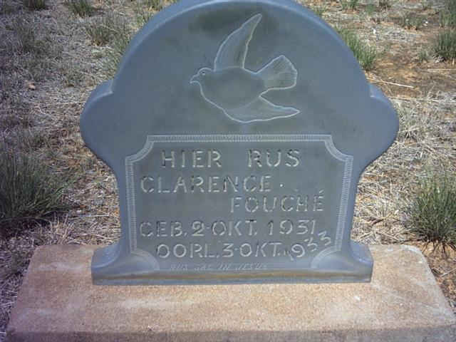 FOUCHÉ Clarence 1931-1933