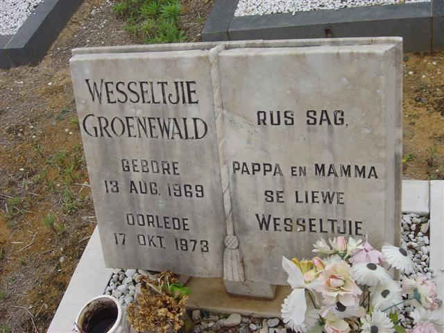 GROENEWALD Wesseltjie 1969-1973