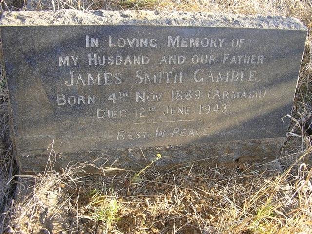 GAMBLE James Smith 1869-1943