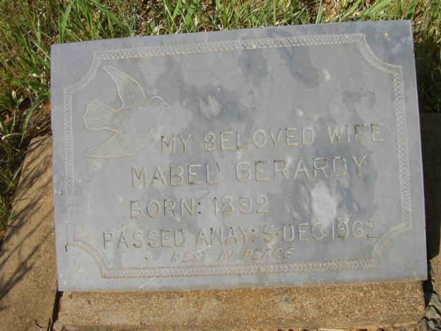 GERARDY Mabel 1892-1962