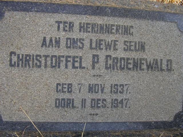 GROENEWALD Christoffel P. 1937-1947