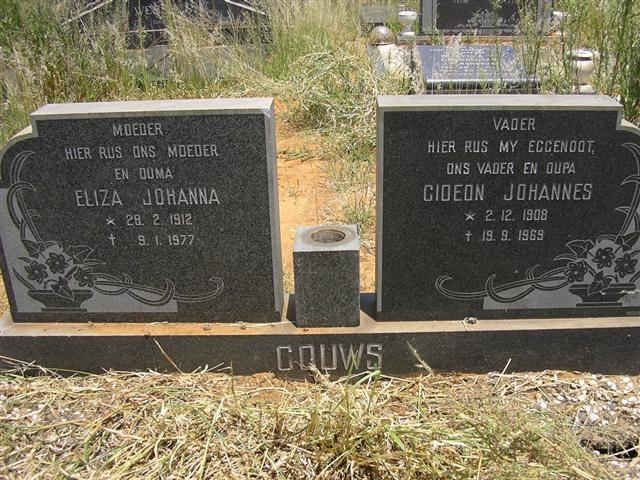 GOUWS Gideon Johannes 1909-1969 &amp; Eliza Johanna 1912-1977