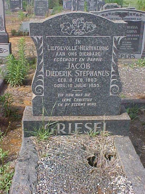 GRIESEL Jacob Diederik Stephanus 1883-1955