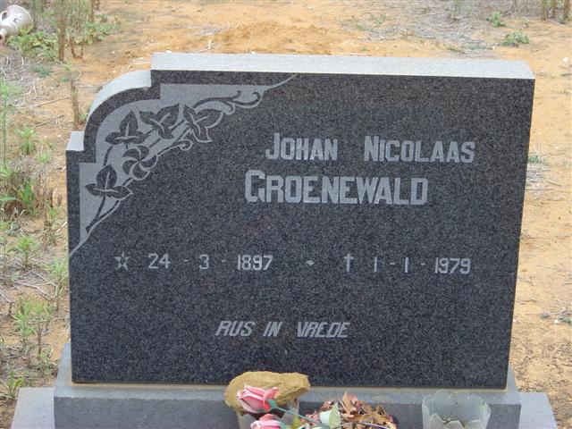 GROENEWALD Johan Nicolaas 1897-1979