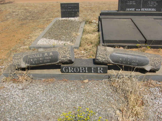 GROBLER James C. 1920-1999 &amp; Susara M.M. 1929-1980