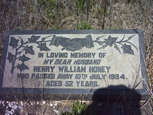 HONEY Henry William -1934