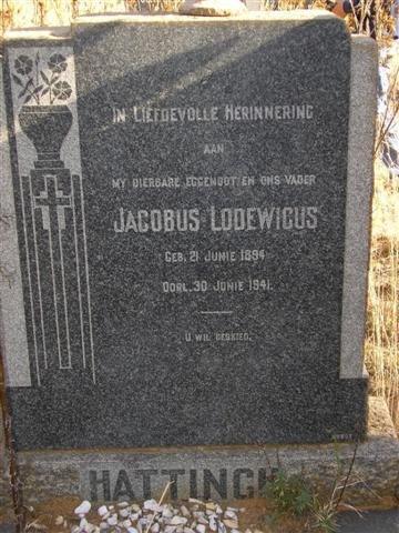 HATTINGH Jacobus Lodewicus 1894-1941