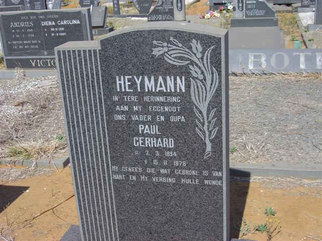 HEYMANN Paul Gerhard 1894-1978