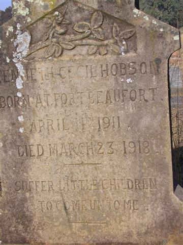 HOBSON Kenneth Cecil 1911-1918