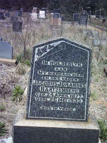 HARTZENBERG Jacobus Johannes 1877-1933