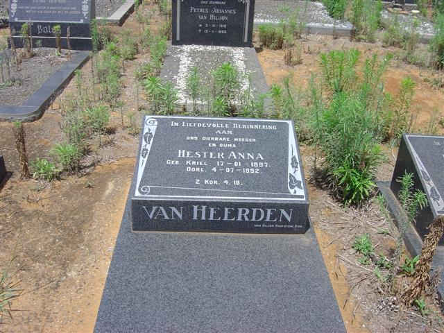 HEERDEN Hester Anna, van nee KRIEL 1897-1992