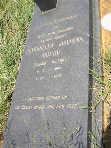 HOUGH Petronella nee THERON 1909-1969