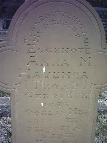 HAVENGA Anna M. nee TROMP 1873-1934