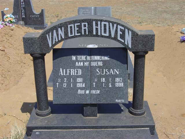 HOVEN Alfred, van der 1911-1984 &amp; Susan 1912-1998