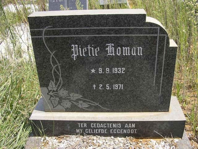 HOMAN Pietie 1932-1971