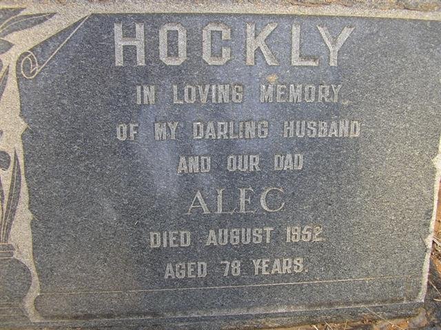 HOCKLY Alec -1952