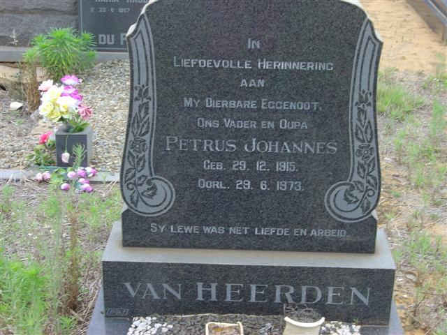 HEERDEN Petrus Johannes, van 1915-1973