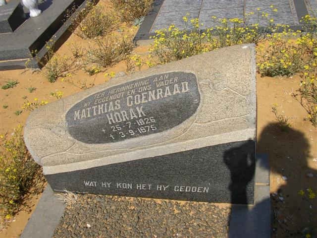 HORAK Matthias Coenraad 1926-1975