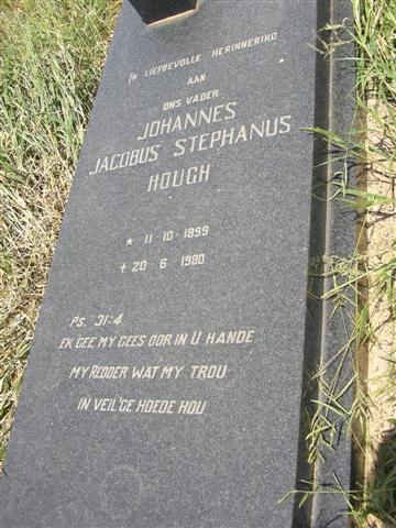 HOUGH Johannes Jacobus Stephanus 1899-1980