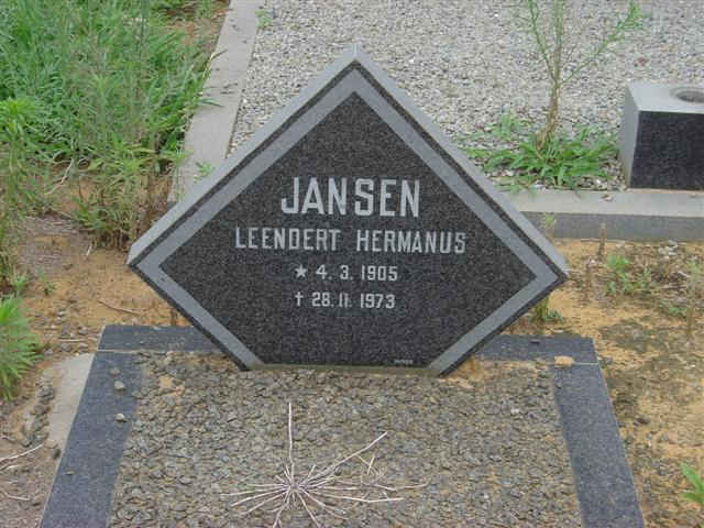 JANSEN Leendert Hermanus 1905-1973