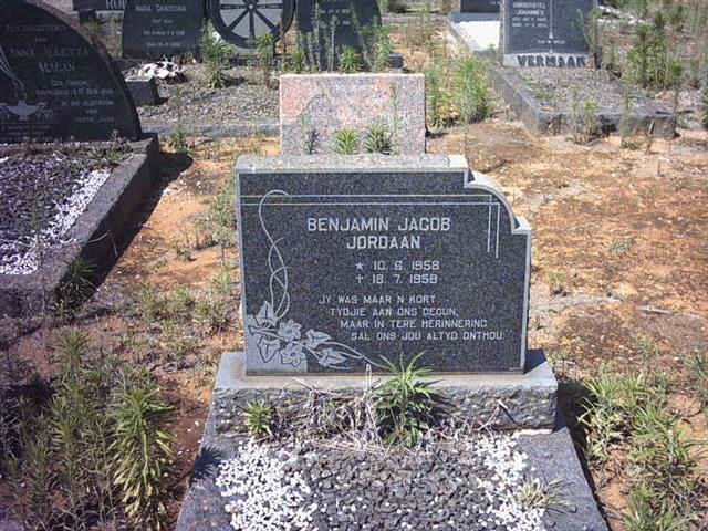JORDAAN Benjamin Jacob 1958-1958