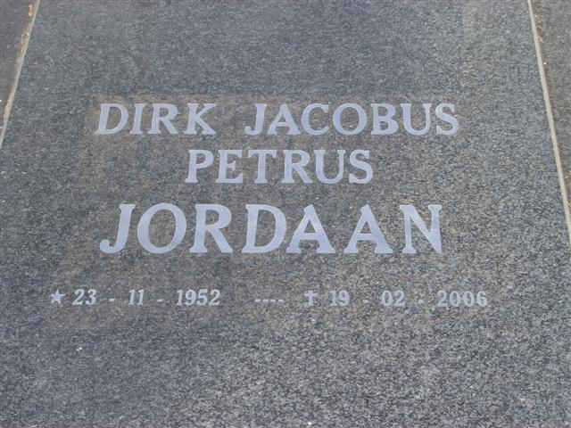 JORDAAN Dirk Jacobus Petrus 1957-2006