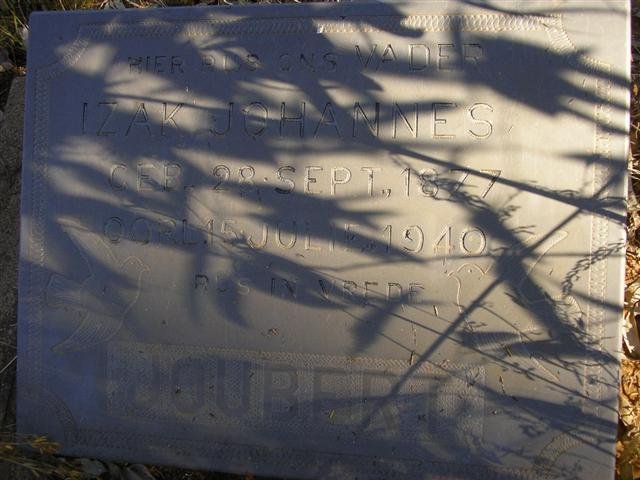 JOUBERT Izak Johannes 1877-1940