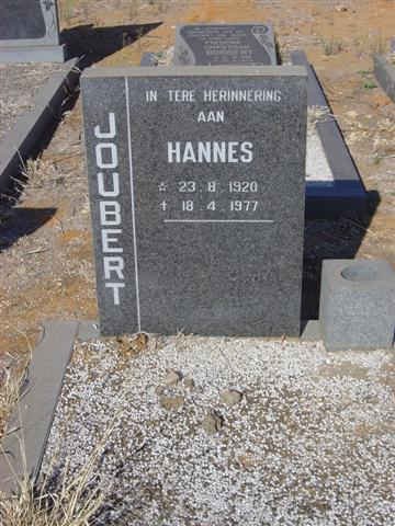 JOUBERT Hannes 1920-1977