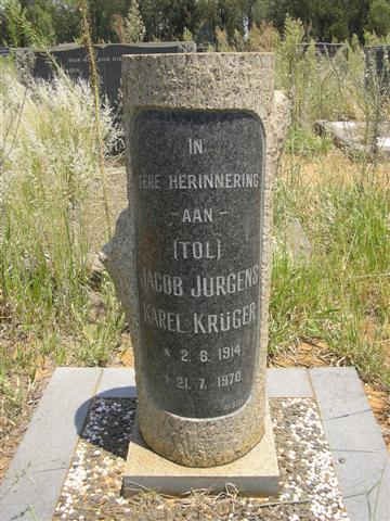 KRUGER Jacob Jurgens Karel 1914-1970