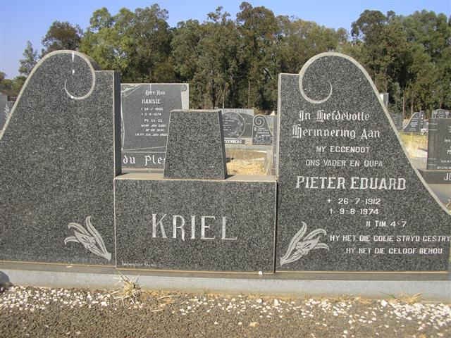 KRIEL Pieter Eduard 1812-1974