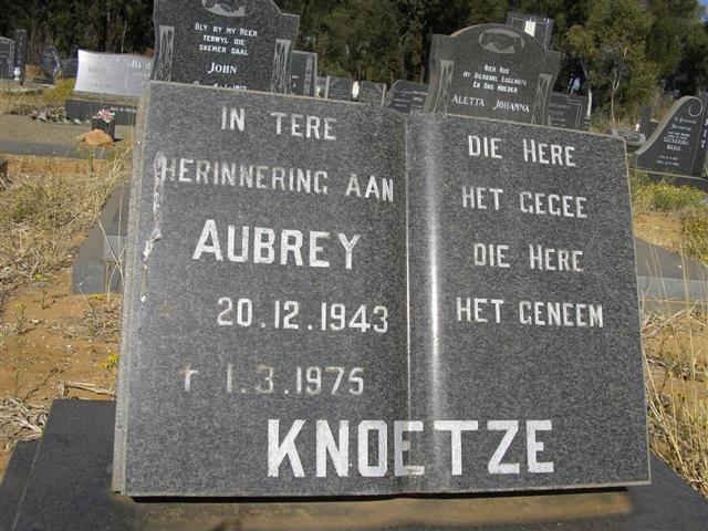 KNOETZE Aubrey 1943-1975