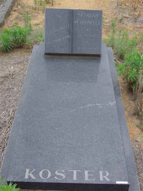 KOSTER Susarah Petronella 1903-1989
