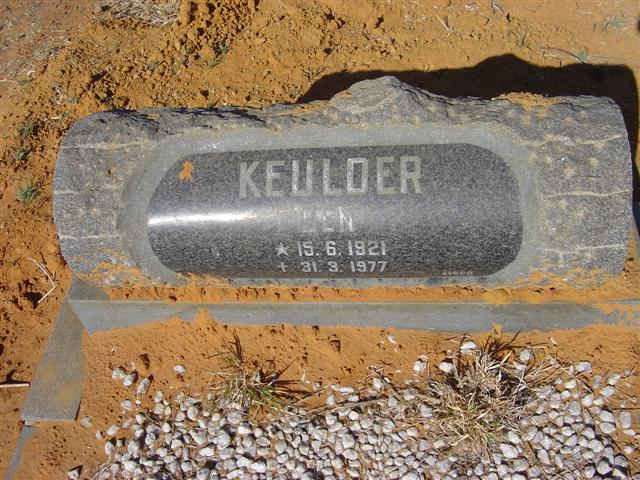 KEULDER Ben 1921-1977