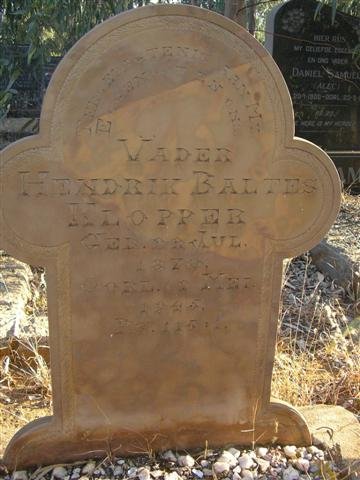 KLOPPER Hendrik Baltes 1870-1945