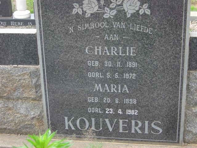 KOUVERIS Charlie 1891-1972 &amp; Maria 1898-1982