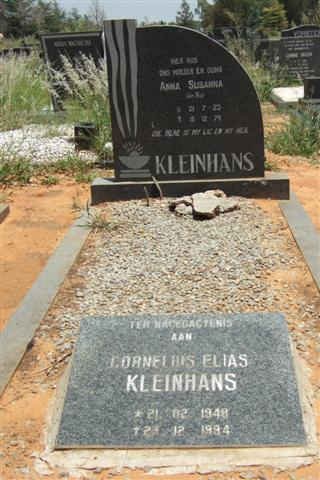 KLEINHANS Anna Susanna nee DE RU 1923-1979 :: KLEINHANS Cornelius Elias 1948-1994