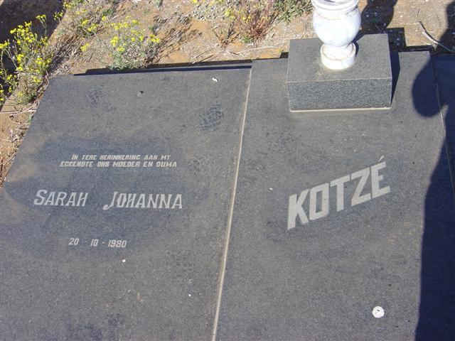 KOTZE Sarah Johanna -1980