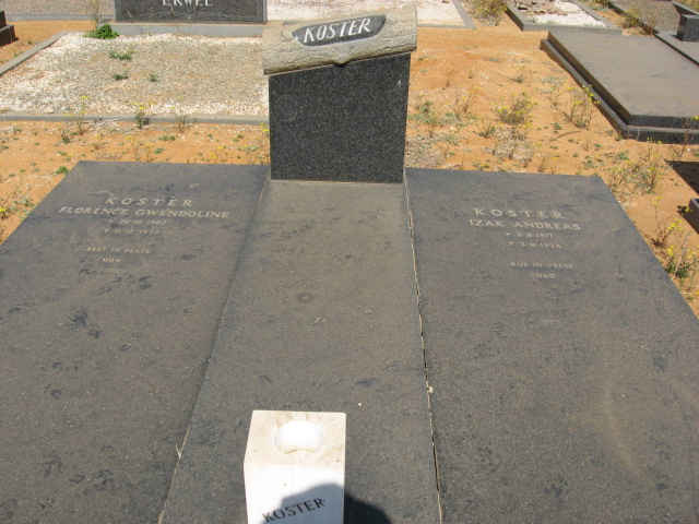 KOSTER Izak Andreas 1917-1994 &amp; Florence Gwendoline 1922-1979